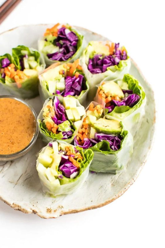 Salmon Spring Rolls