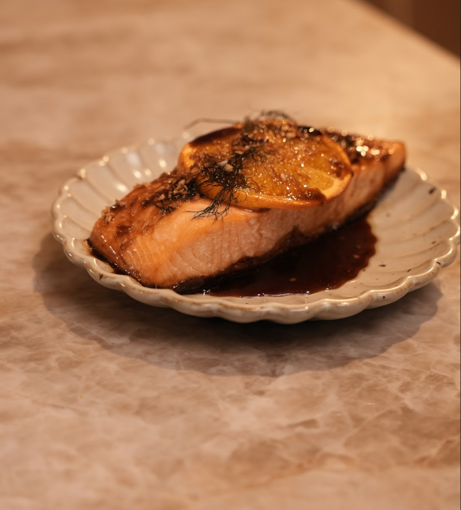 Orange Honey Glazed Salmon