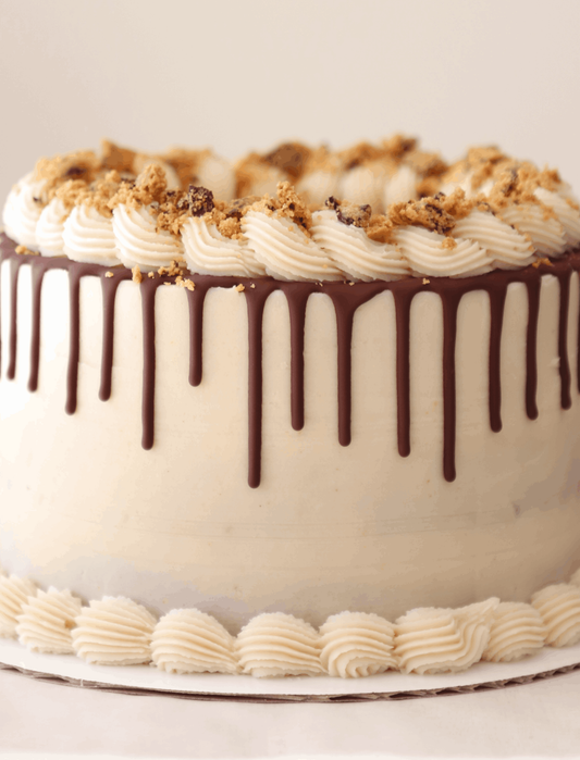 Cookie Dough Vanilla Cake - Skinny Cravings