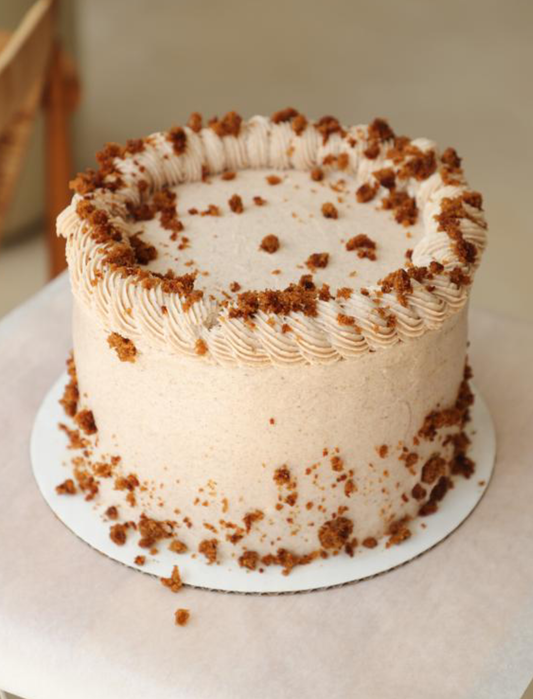 Pumpkin Spiced Cake - Skinny Cravings