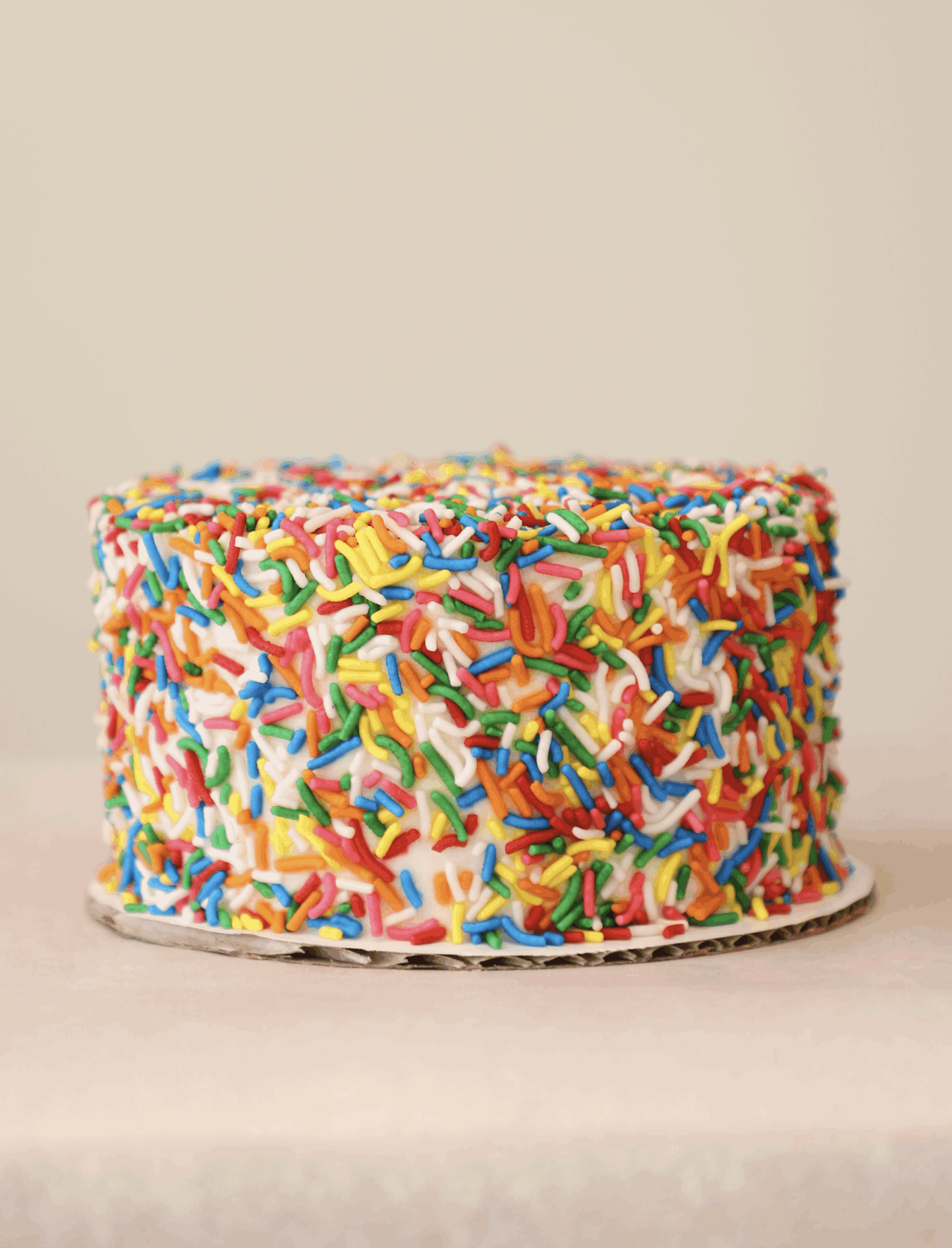 Mini Rainbow Funfetti Cake - Skinny Cravings