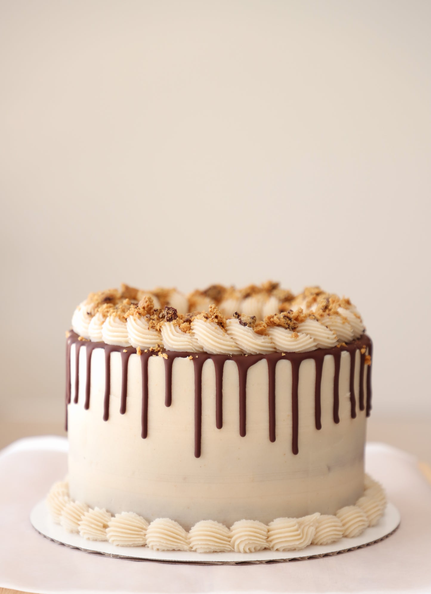 Cookie Dough Vanilla Cake - Skinny Cravings